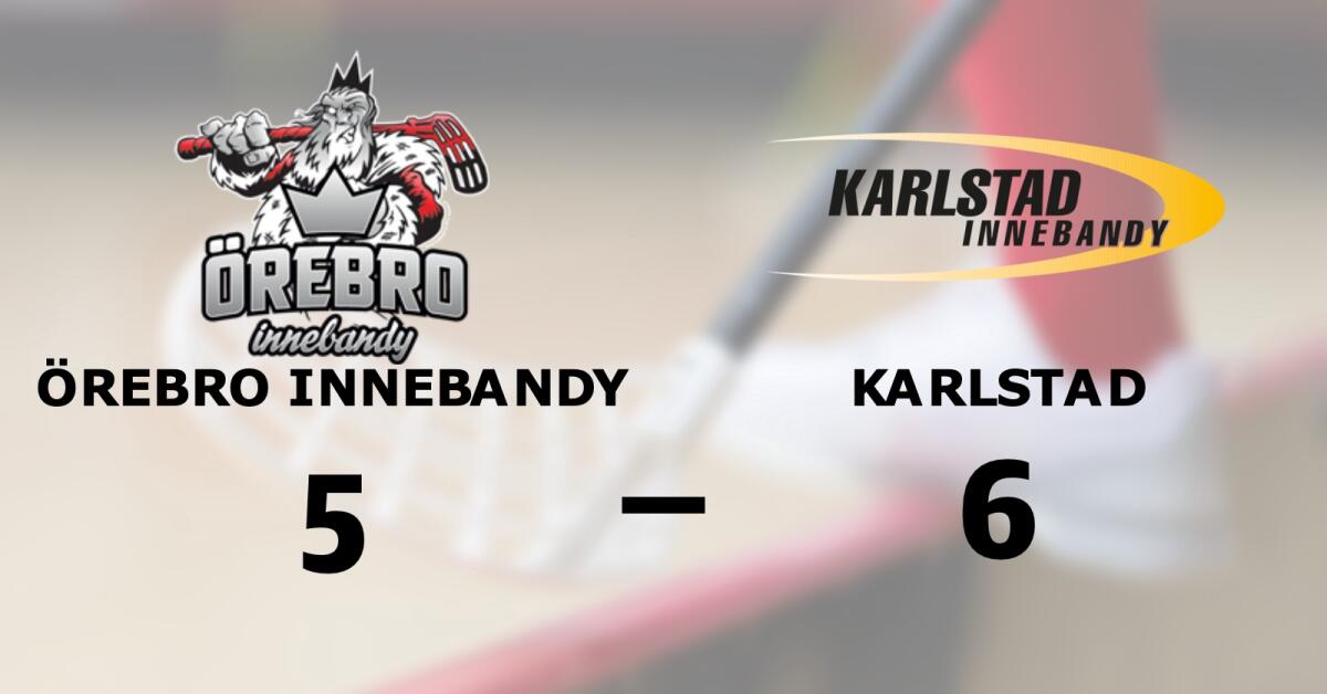 Tuff match slutade med seger för Karlstad mot Örebro Innebandy