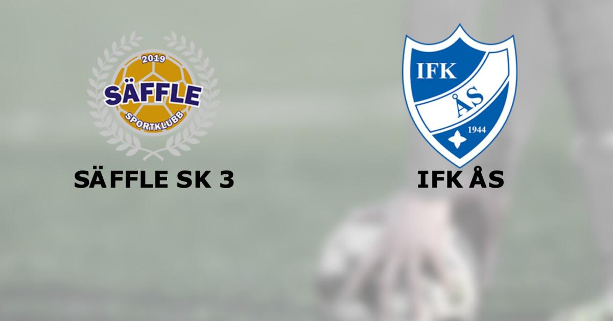 Tung förlust när IFK Ås krossades av Säffle SK 3