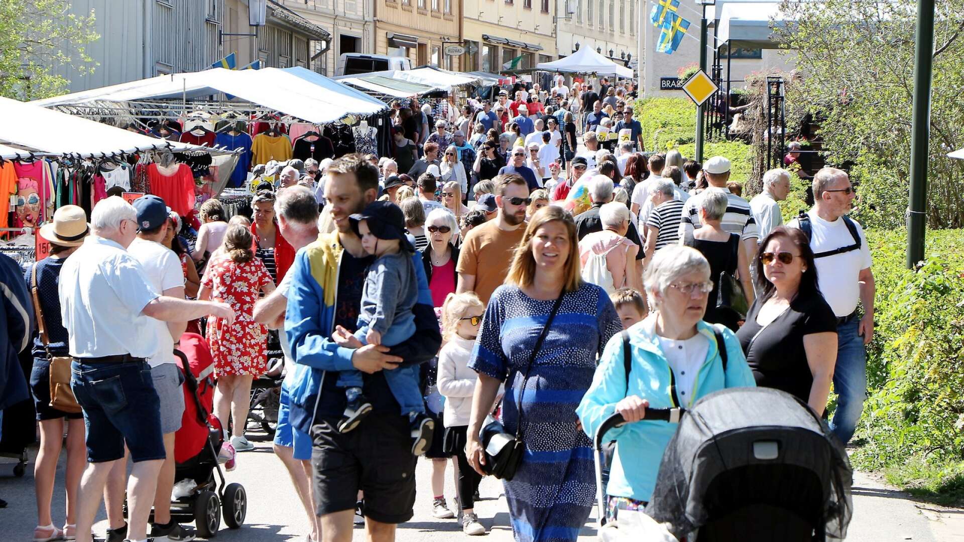 Grönköpings marknad brukar locka mycket folk. Arkivbild