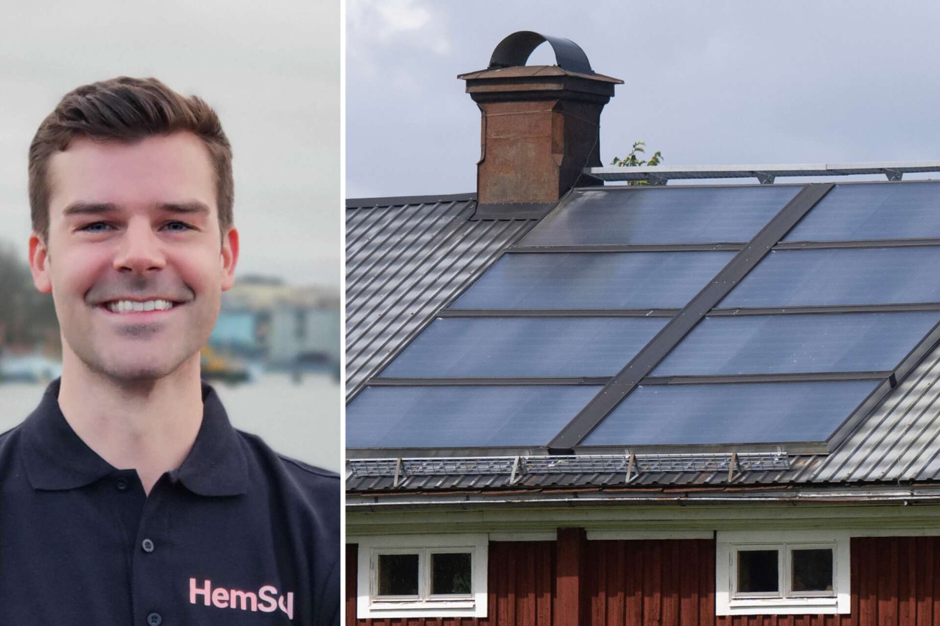 Elias Bülow, grundare av Hemsol, vill se bättre stöd till småskalig solkraft. 