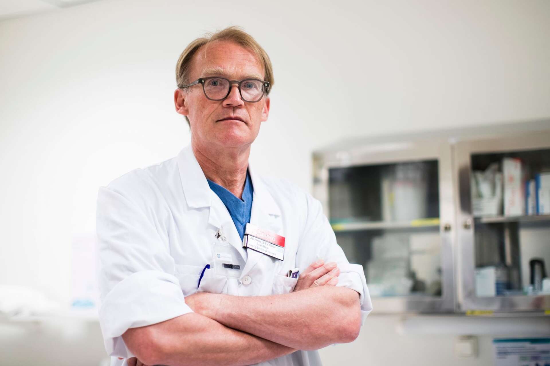 Johan Styrud har arbetat på sjukhuset i Danderyd sedan början av 1990-talet. 