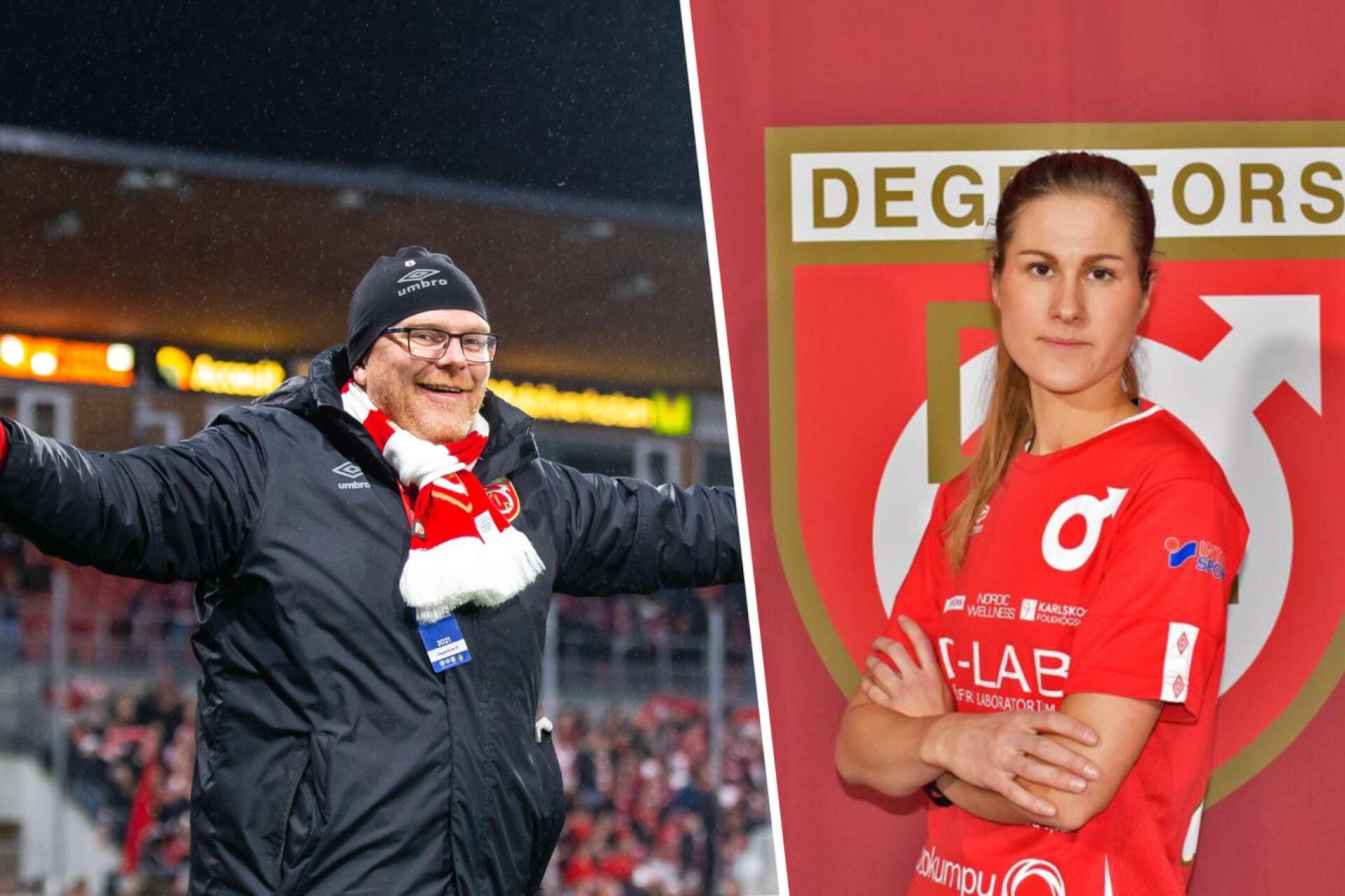 Patrik Werner och Sarah Bergman lämna Degerfors damlag.