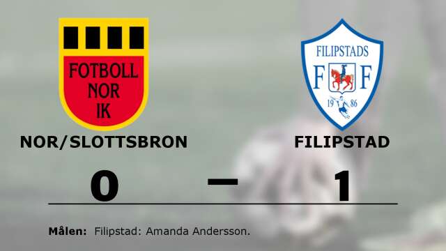 Nor IK/Slottsbron förlorade mot Filipstads FF