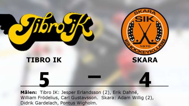 Tibro IK vann mot Skara IK