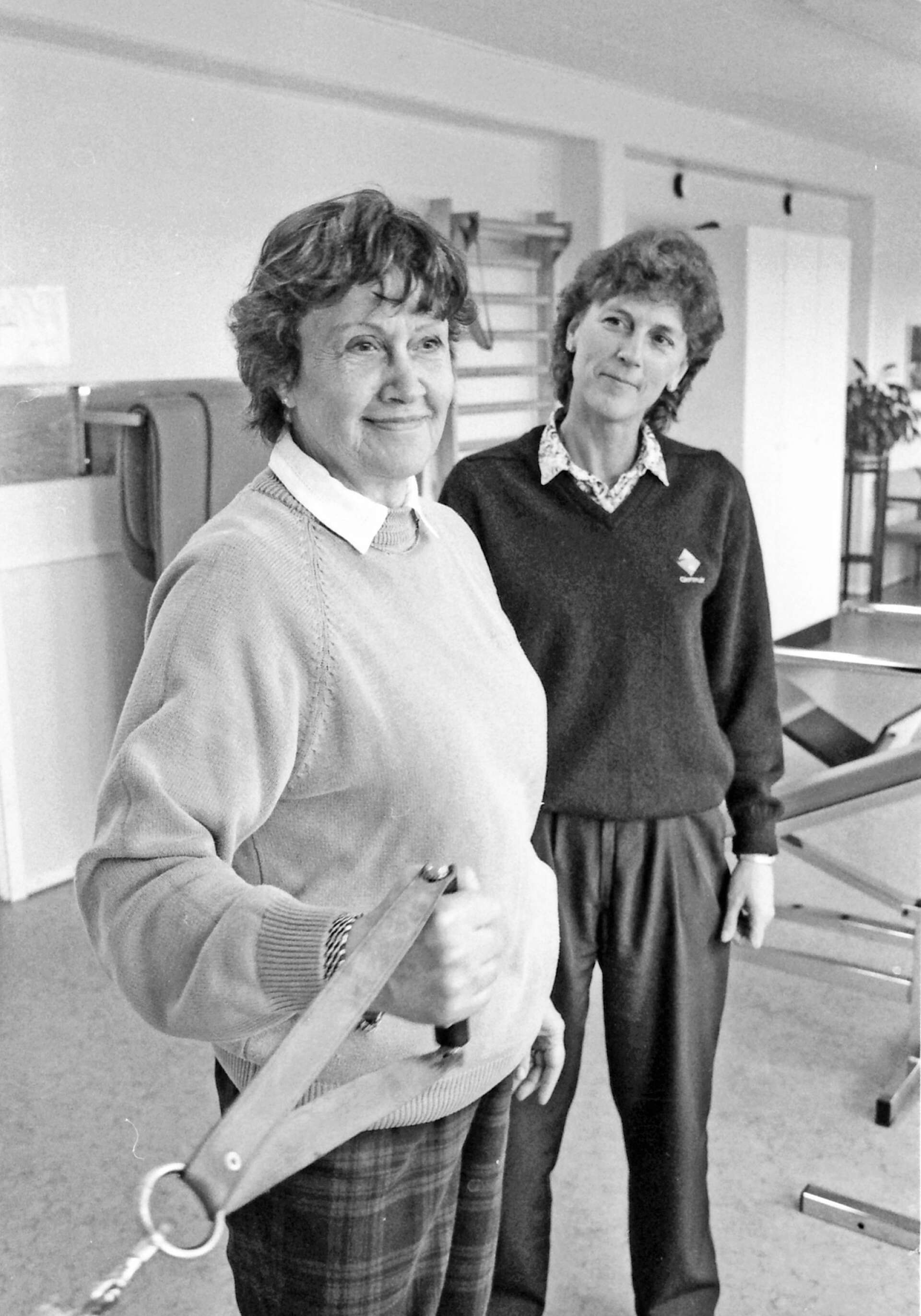 Friskvård har sedan starten varit ett viktigt inslag i Säfflehälsans verksamhet. 1993 visades träningslokalen upp av företagssköterskan Lena Weslien och sjukgymnastassistenten Randi Tangen. 