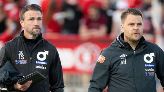 DIF-tränarna Tobias Solberg och Andreas Holmberg ser fram emot måndagens bortamöte med Malmö FF.