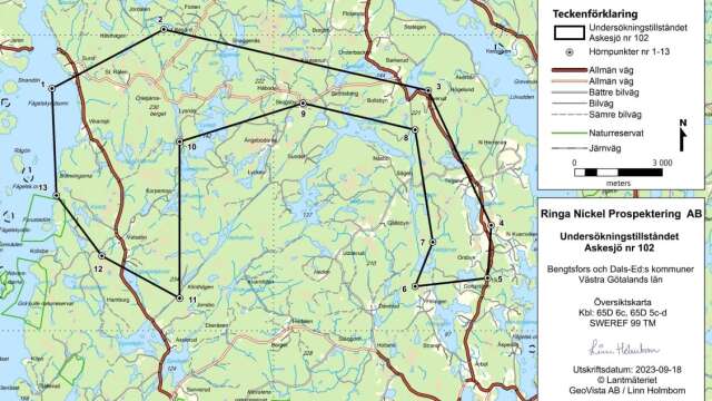 Dalslänningen rapporterad nyligen om Dals-Eds kommun som inte tänker stoppa gruvbolag från att undersöka om det finns mineraler i marken i Askesjöområdet.