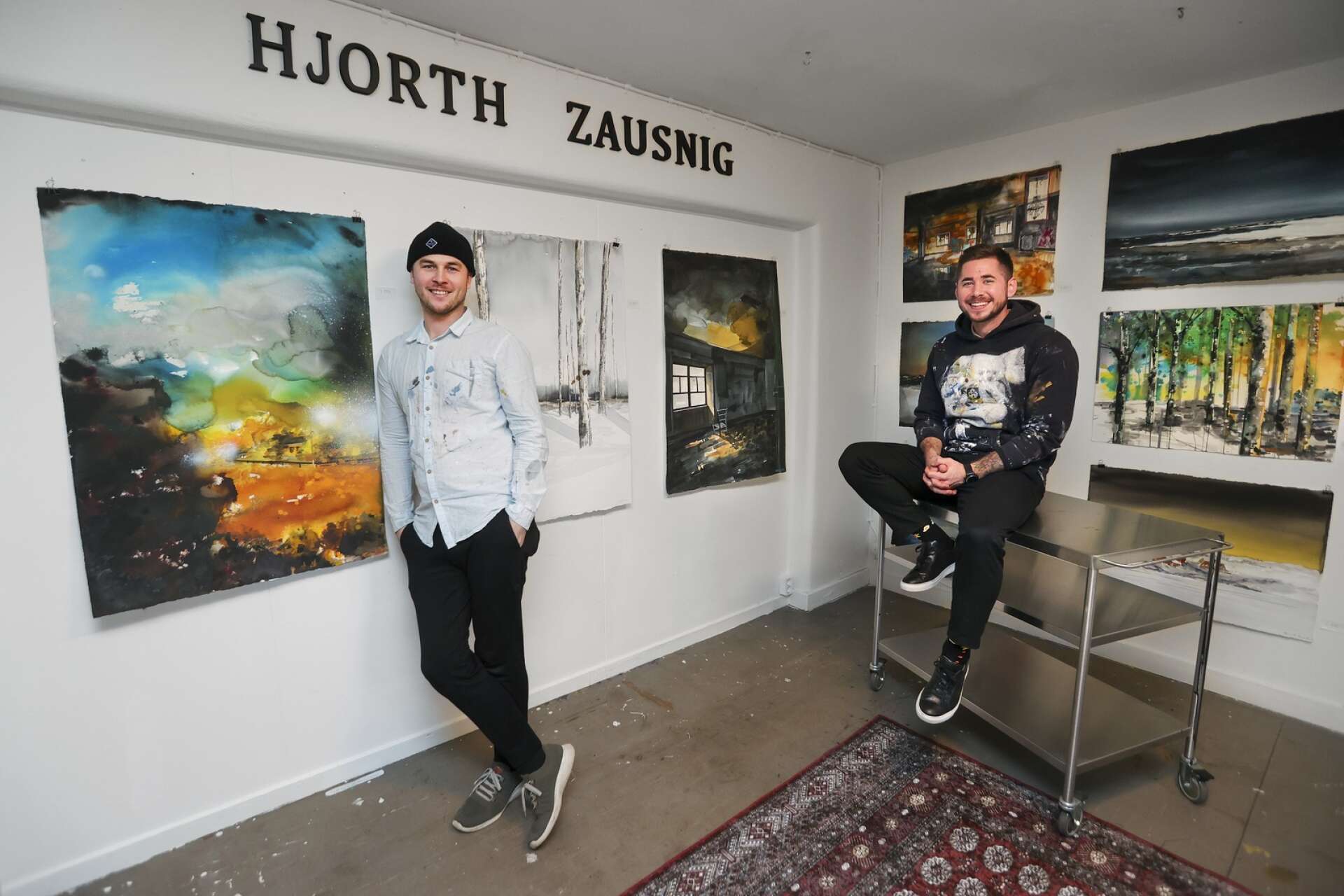 Konstnärerna Erik Hjorth och Daniel Zausnig har ett showroom i sin ateljé, men kommer inte att ha någon galleriverksamhet.