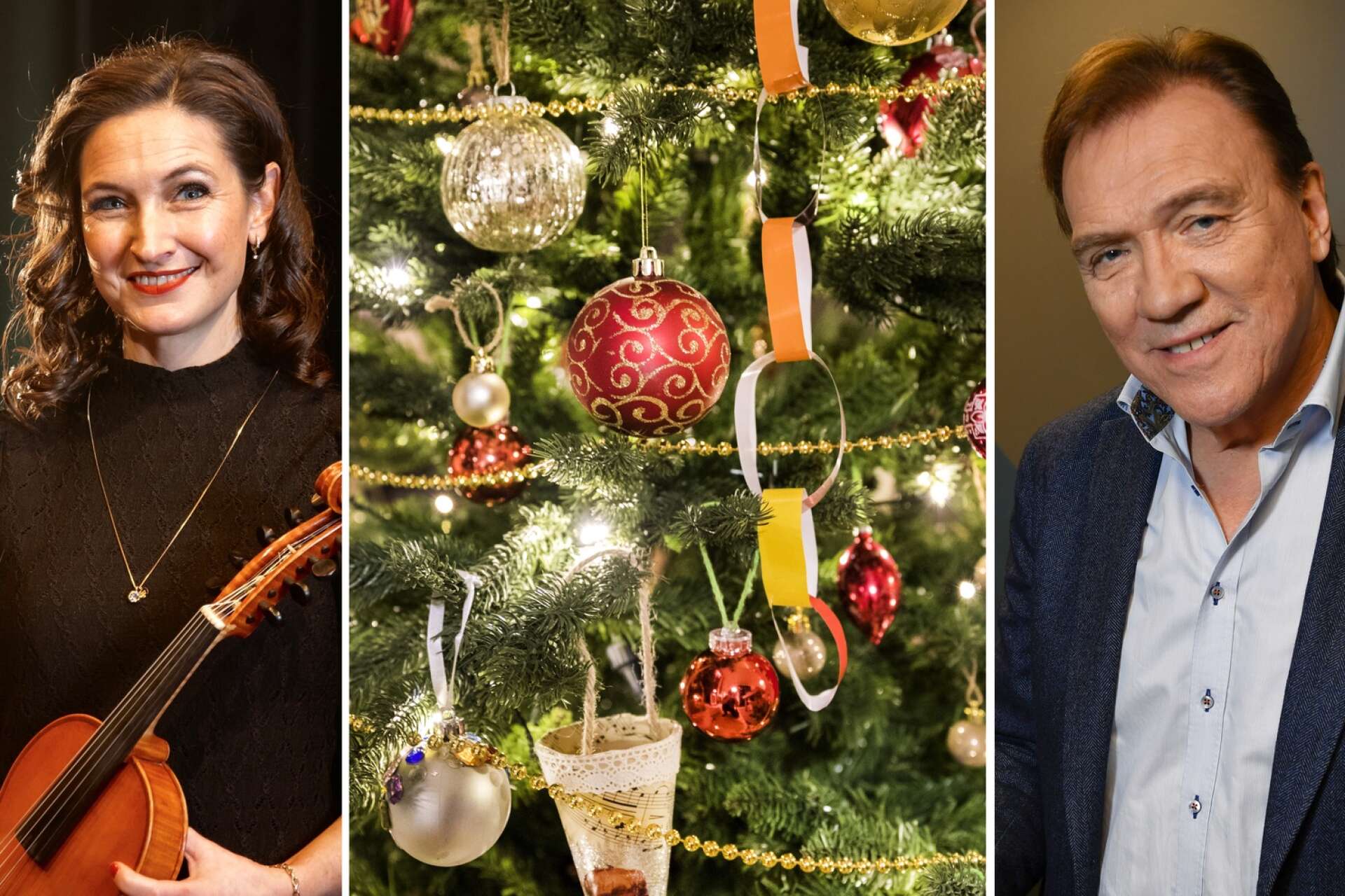 Christer Sjögren och Sophia Stinnerbom berättar om barndomens jular och vad julmusiken betyder för dem.