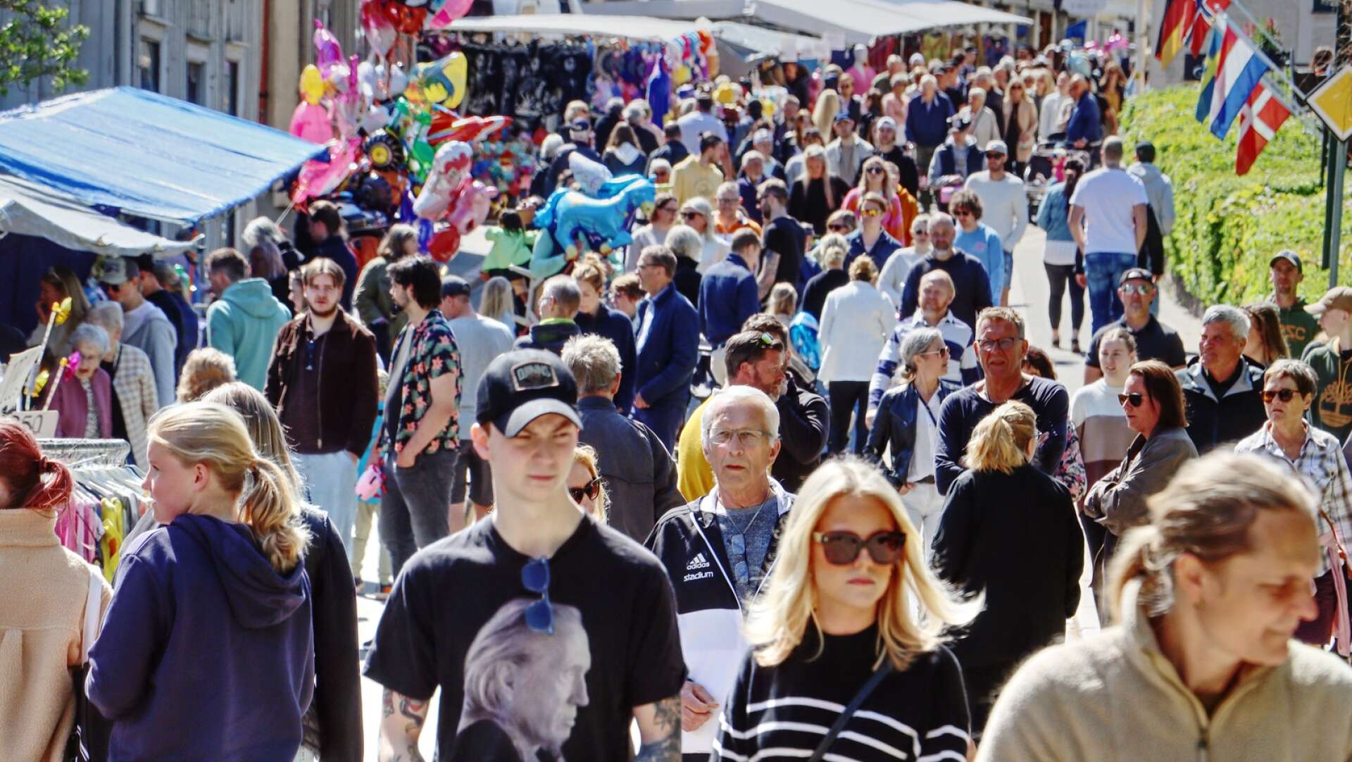Grönköpings marknad 2023 lockade drygt 8 000 besökare, uppskattar marknadsgeneral Linnéa Hultmark. 