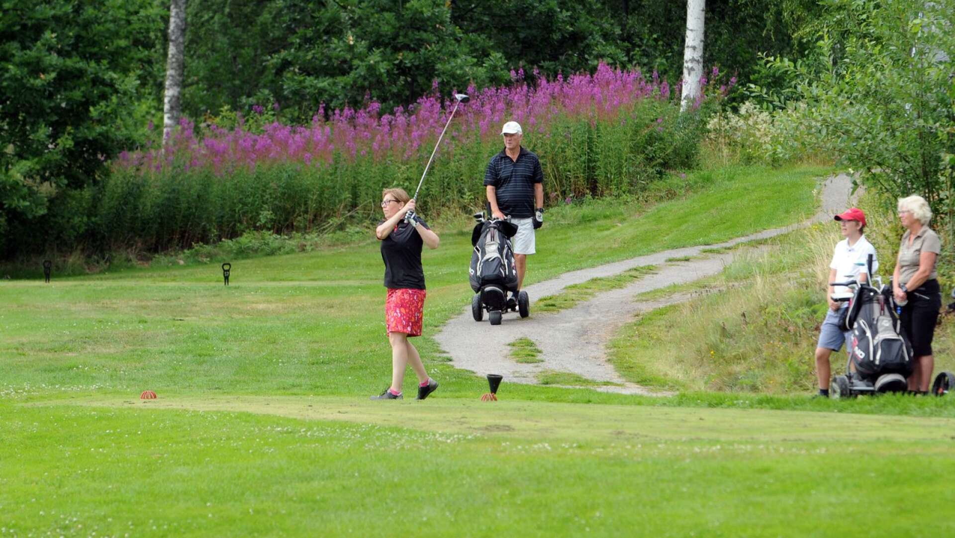 Golfbanan på Noresund öppnades den första maj. Bilden är från i somras.