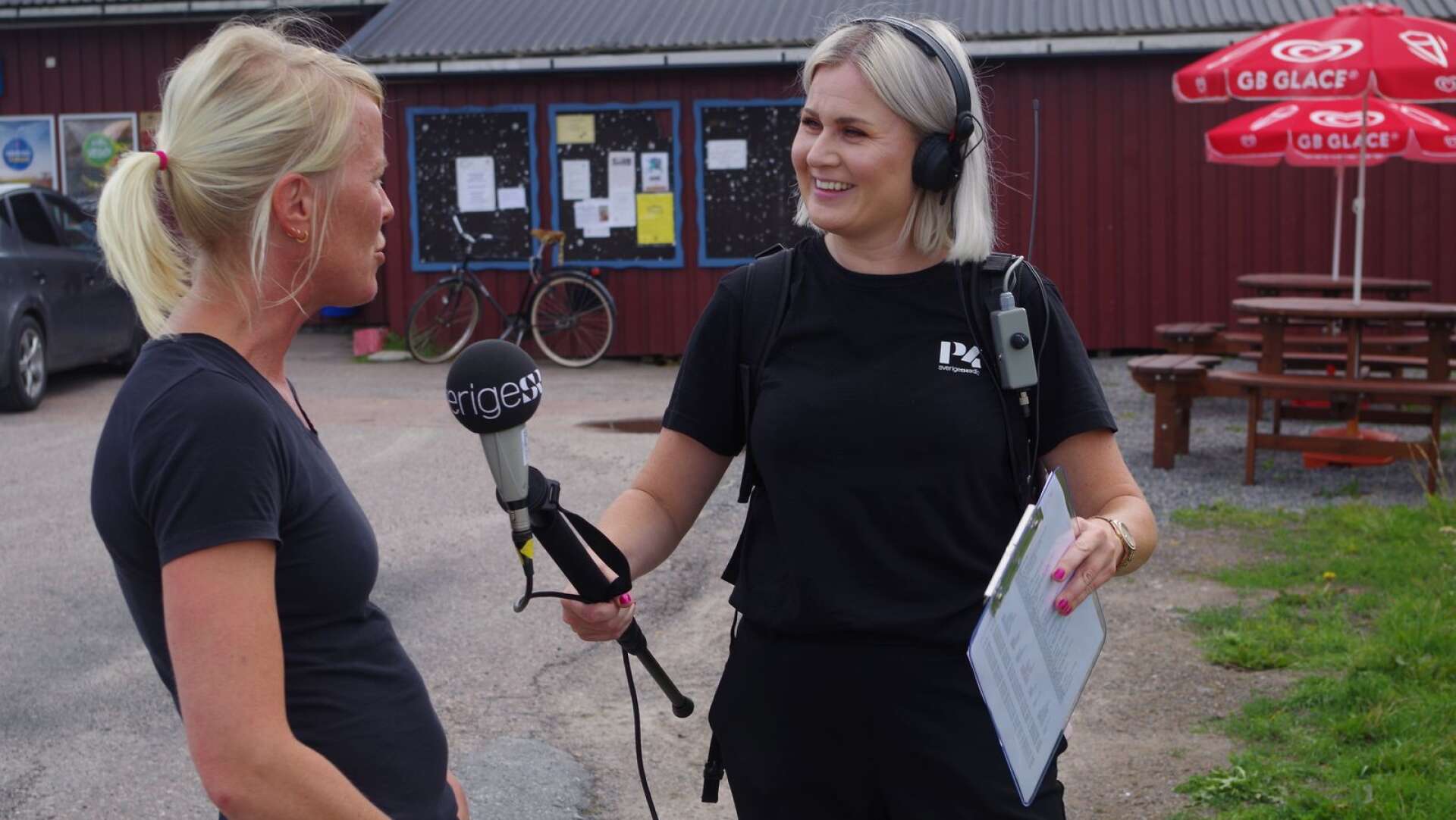 Angelica Hillerström berättade för programledaren Sara Johansson om lanthandelns viktiga roll i en bygd.