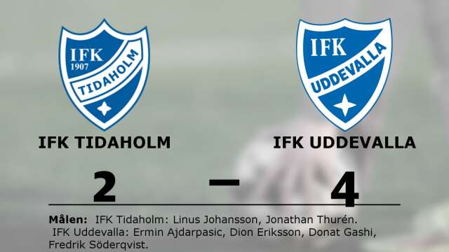 IFK Tidaholm förlorade mot IFK Uddevalla