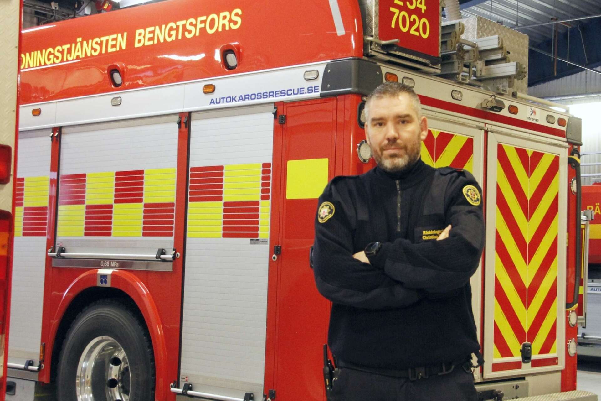 Christian Rådén, räddningschef i beredskap, arbetade vid olycksplatsen.
