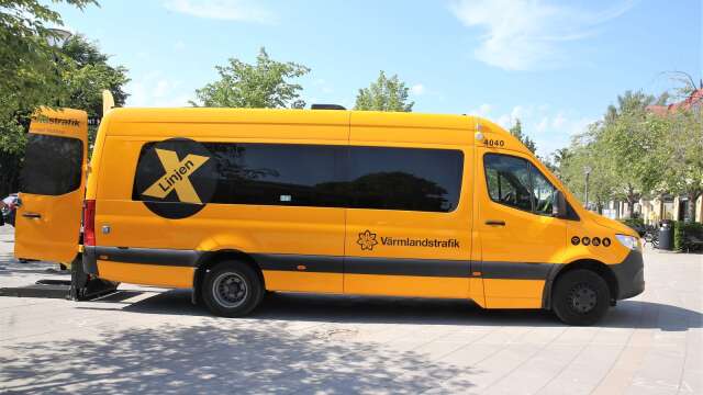 Den flexibla bussen X-linjen blev välanvänd i sommar-Sunne.