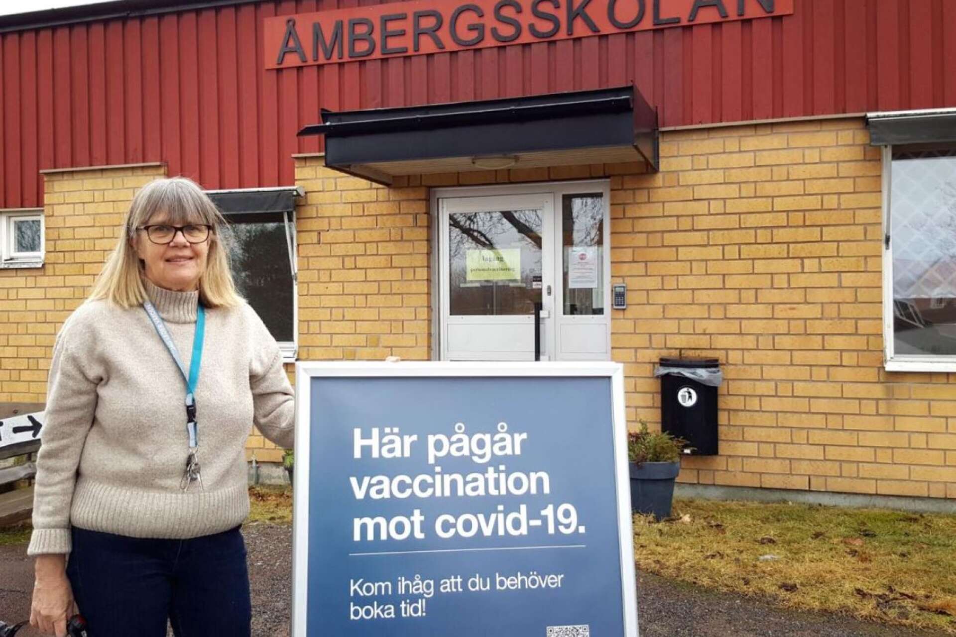 Lena Prånge Johansson är platsansvarig på vaccinationsmottagningen i Sunne. 