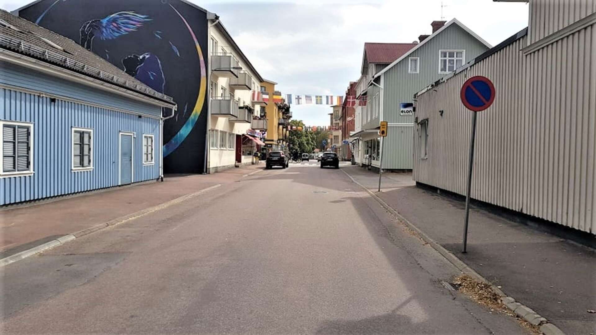 En grupp har bildats för att diskutera nya parkeringsplatser i Sunne centrum. Som exempel tror samhällsplanerare Mikael Persson att det går att få in ytterligare fem platser på denna yta, om den planeras bättre. 
