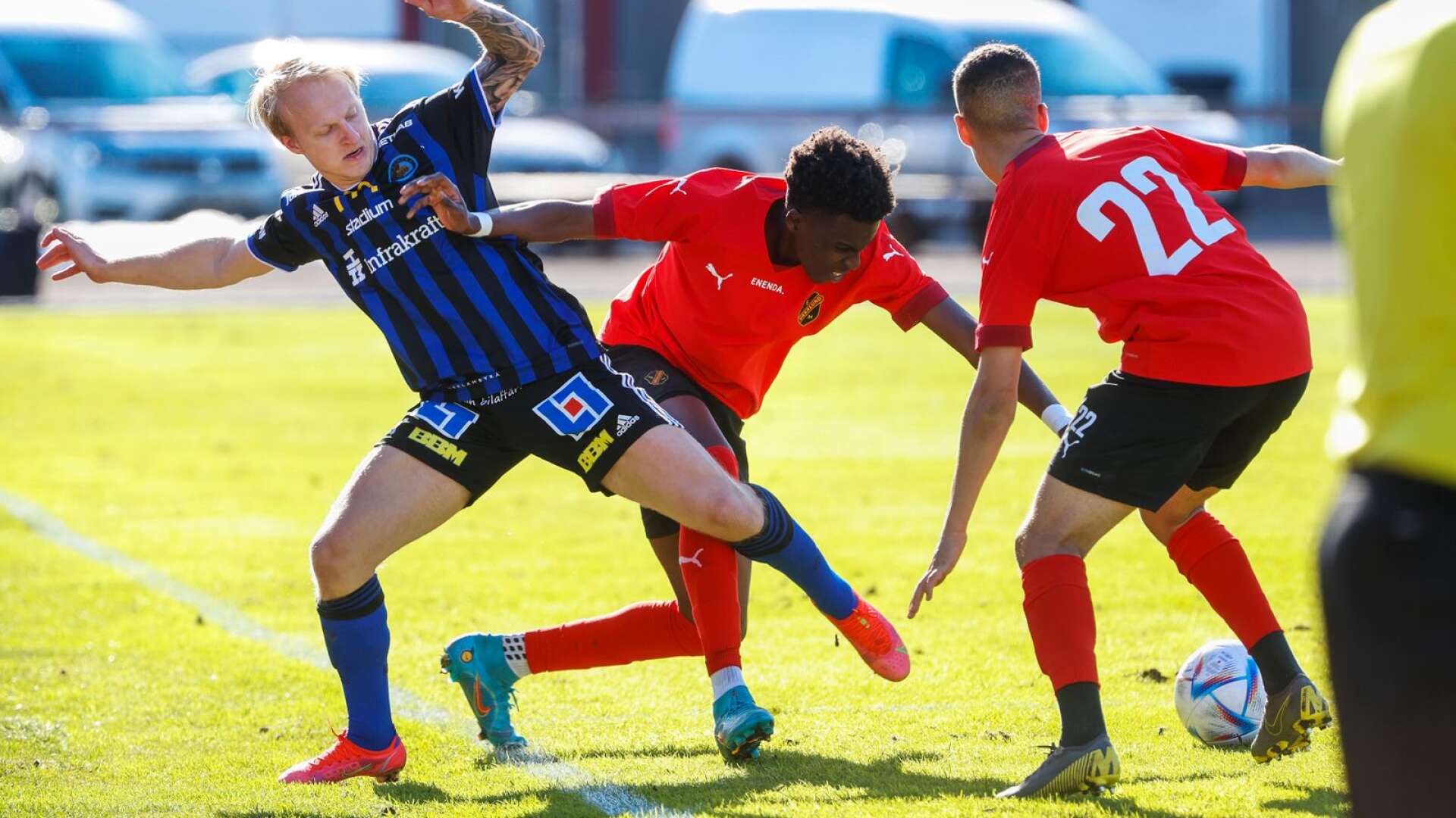 Karlstad med Oskar Alvers föll hemma mot Forward med 0–1. Arkivbild.