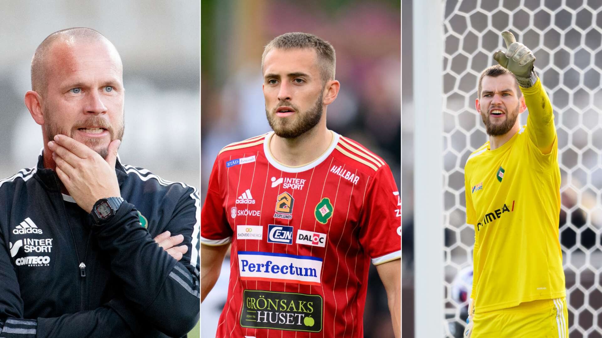 Skövde AIK:s tränare Tobias Linderoth, SAIK:s forwards och SAIK:s målvakt: Markus Fröjd har chans att prisas när de bästa spelarna och ledarna i superettan ska utses.