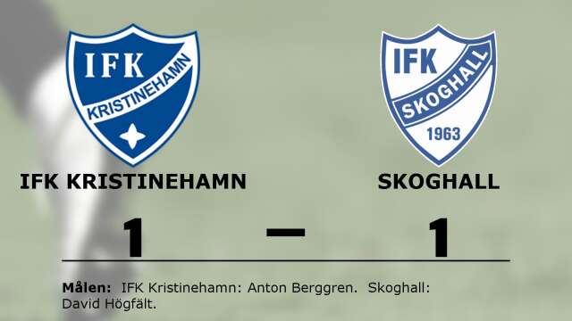 IFK Kristinehamn Fotboll spelade lika mot IFK Skoghall