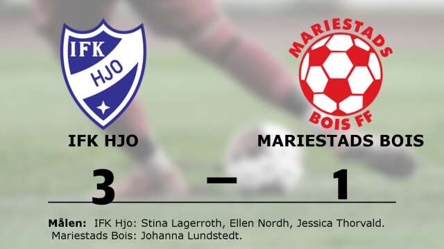 IFK Hjo vann mot Mariestads Bois FF