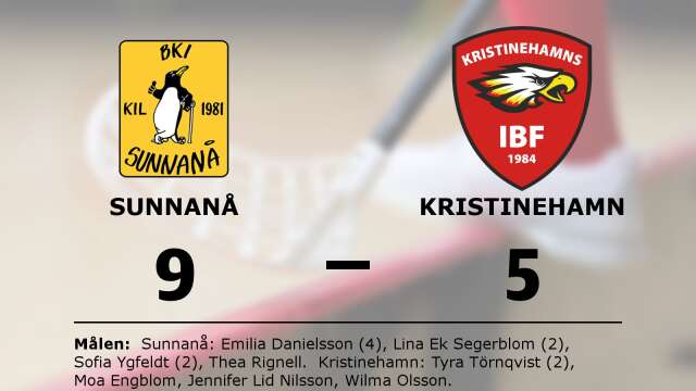 BKI Sunnanå vann mot Kristinehamns IBF