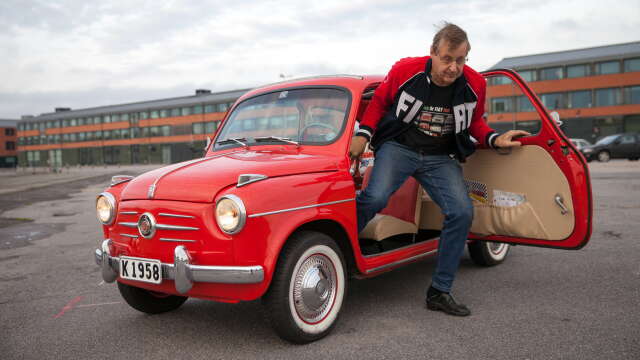 Stig Martinssons Fiat fyller 65 år men visar inga ålderskrämpor. 