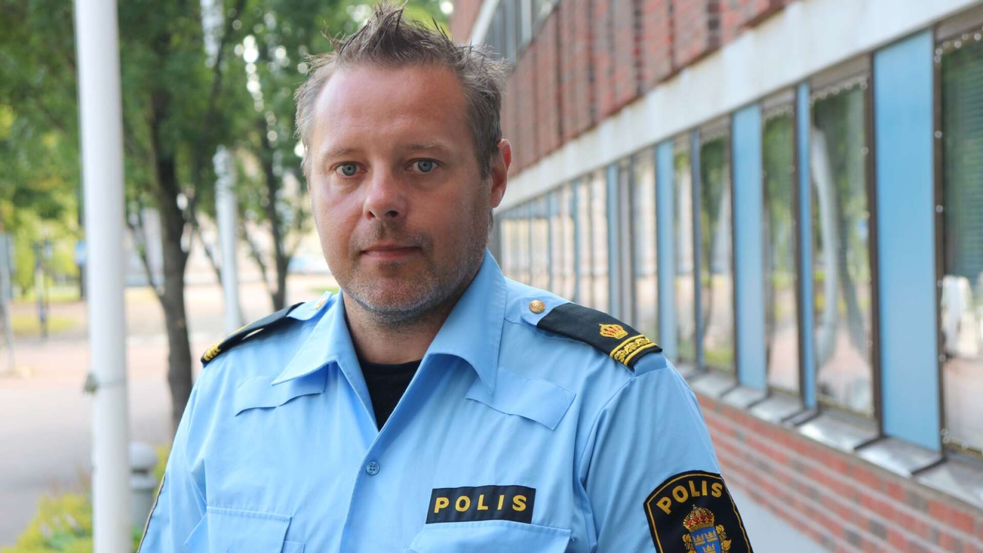 Fredrik Lundberg, kommunpolis i Kristinehamn. 