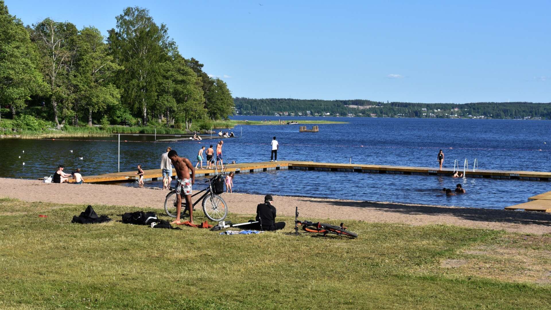 Badplatsen Näset Västra i Karlskoga. Arkivbild. 