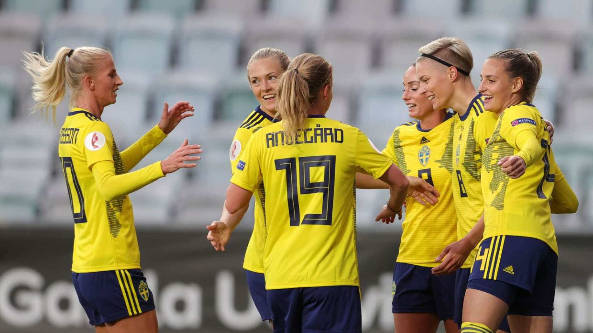 Sverige fick många anledningar att målfira under EM-kvalmatchen mot Ungern.