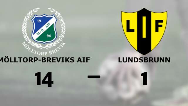Mölltorp-Breviks AIF vann mot Lundsbrunns IF