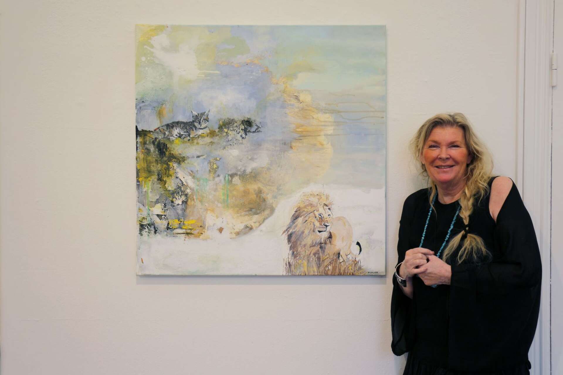 Bildkonstnären Margareta Gelles är aktuell med en utställning på Galleri Bergman i Karlstad.
