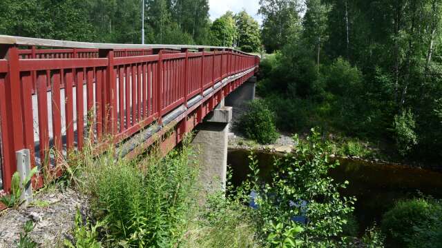 Den 26 meter långa mittdelen av bron över Rottnaälven är angripen av röta och måste bytas. 