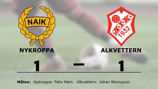 Nykroppa AIK spelade lika mot Alkvetterns IK
