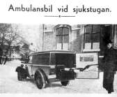 På våren 1940 skrev Säffle-Tidningen om Säffles nya ambulans. Det var en skåpbil av märket DKW. För att få plats med båren hade man fått göra en öppning till förarhytten, vilket enligt tidningen fungerade bra.