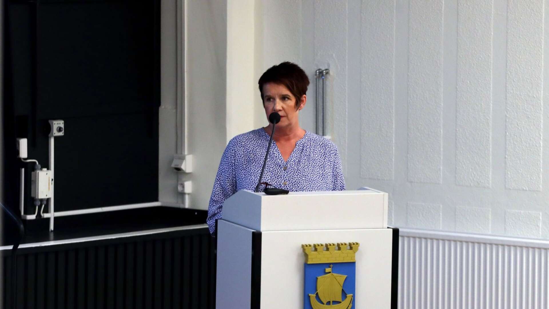 Kommunstyrelsens ordförande Catrin Hulmarker (M) ifrågasatte varför inte oppositionen hade något motförslag när Hjo kommuns budget 2023 skulle klubbas. 