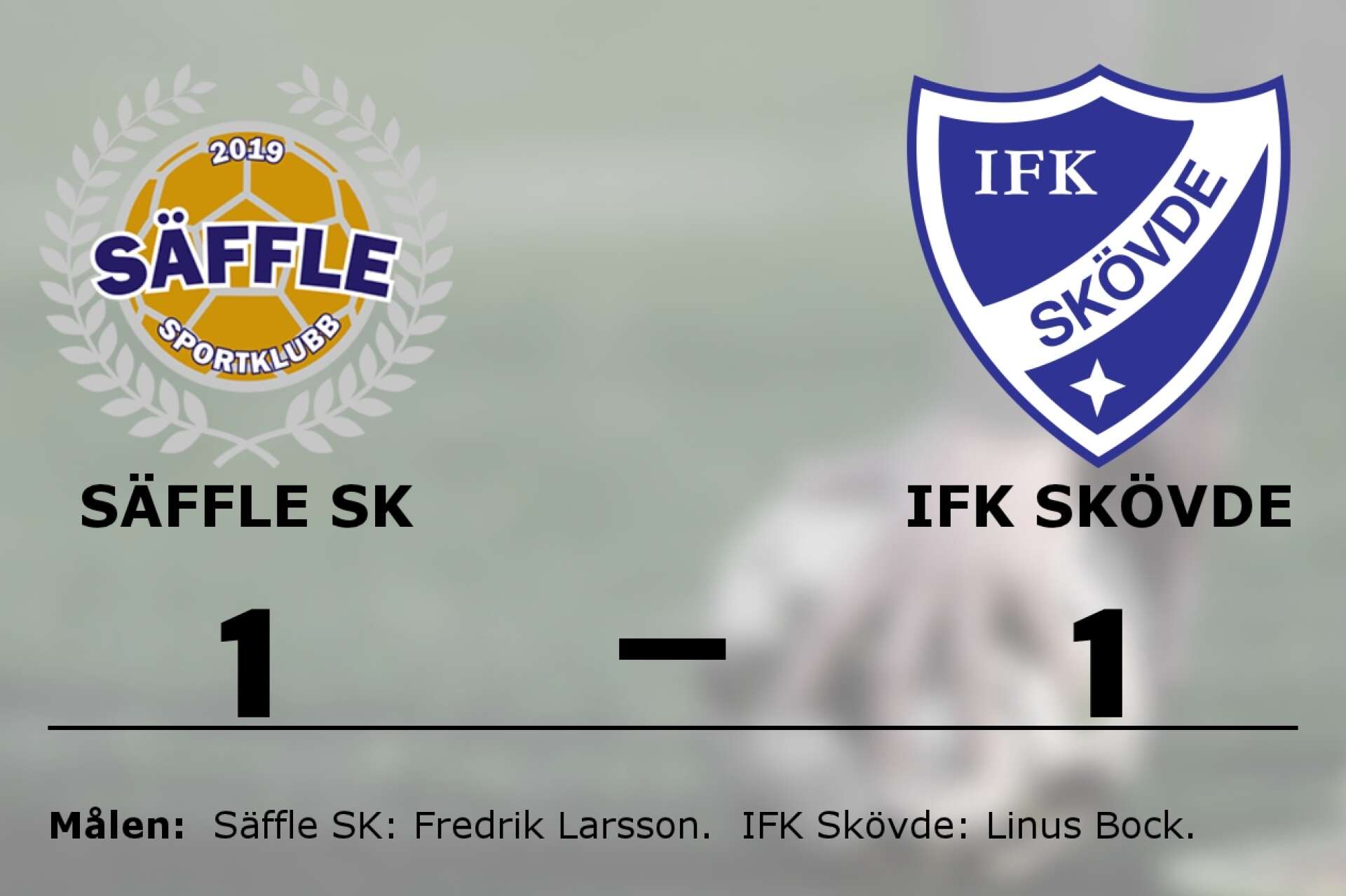 Säffle SK spelade lika mot IFK Skövde fotboll