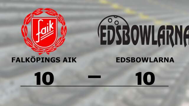 Falköpings AIK BK spelade lika mot KS Edsbowlarna