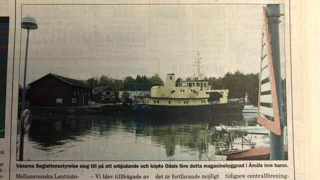För 25 år sedan var hamnmagasinet fortfarande ett magasin och ingen restaurang och Vänerns seglationsstyrelse köpte byggnaden av Odal.