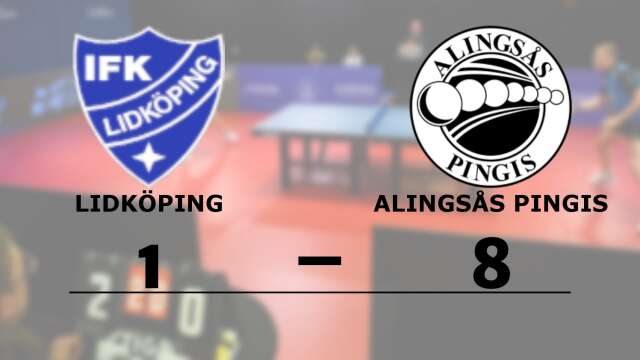 IFK Lidköping förlorade mot Alingsås Pingis