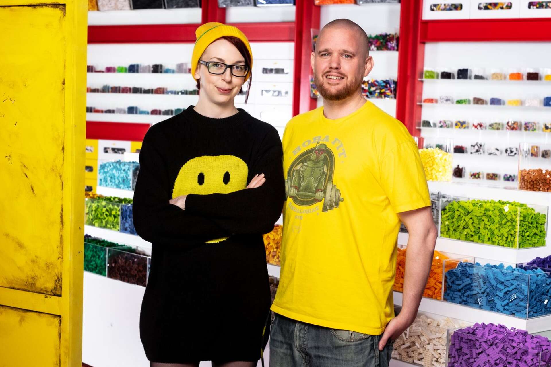 Emma Friman Browne och Andreas Lenander vann fjolårets ”Lego masters Sverige” i TV4. Nu ska de medverka i årets utställning i Gamla kraftstationen i Deje. 