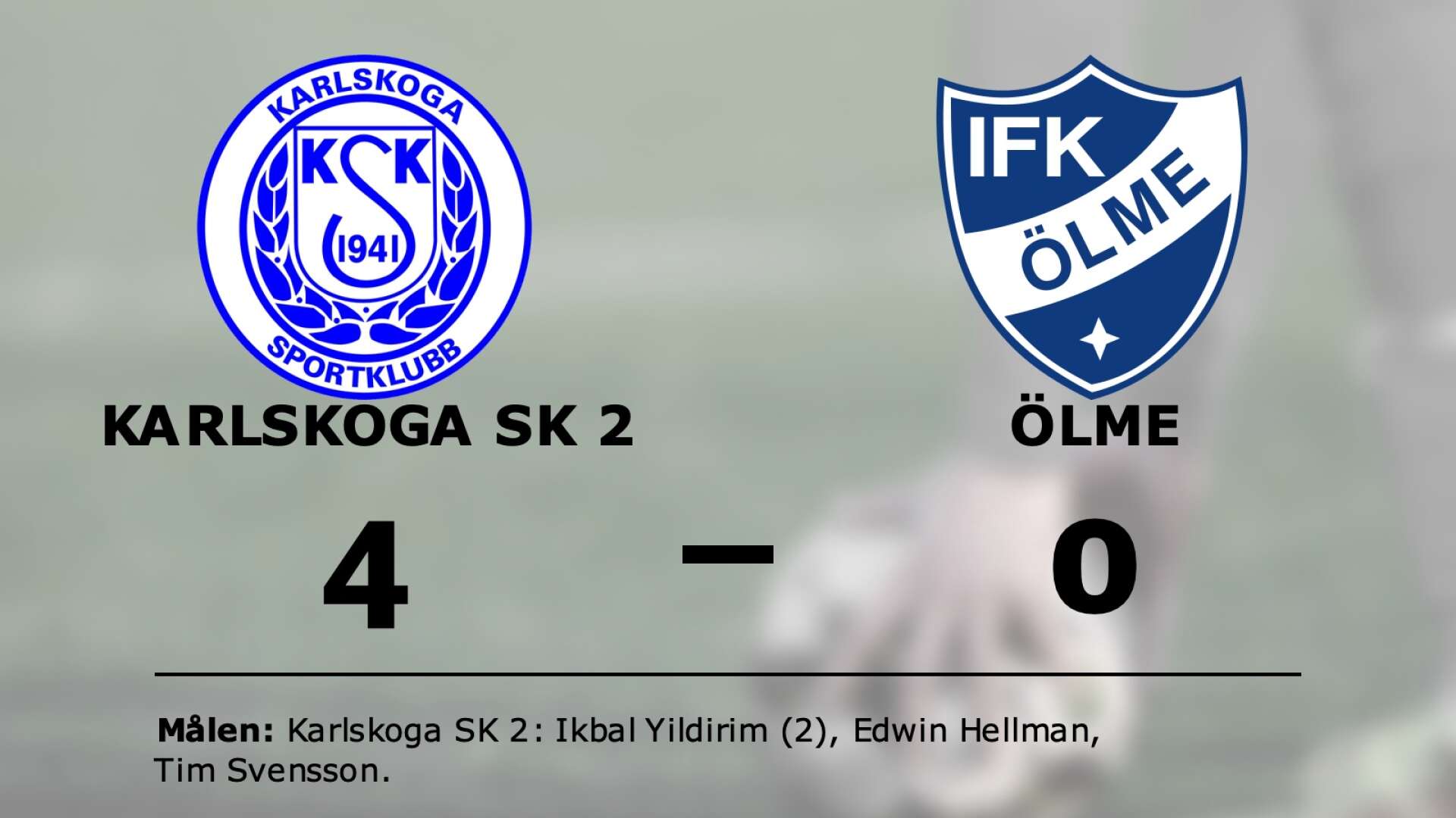 Karlskoga SK 2 vann mot Ölme