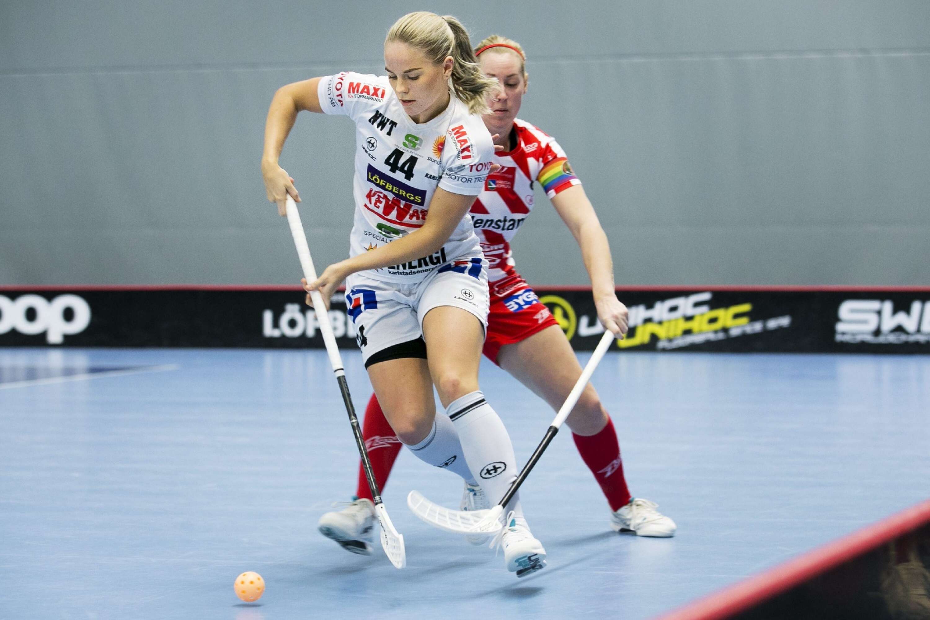 Amanda Berggren i KIBF-tröjan 2019. Nu spelar forwarden Berggren i Pixbo.