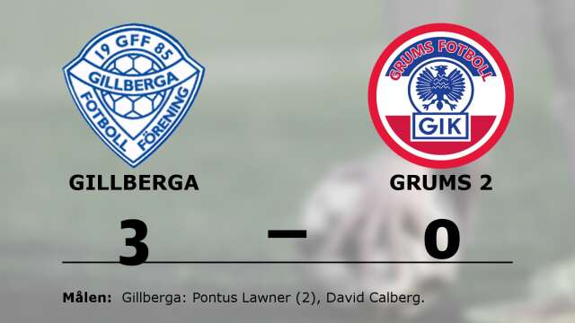 Gillberga FF vann mot Grums IK 2