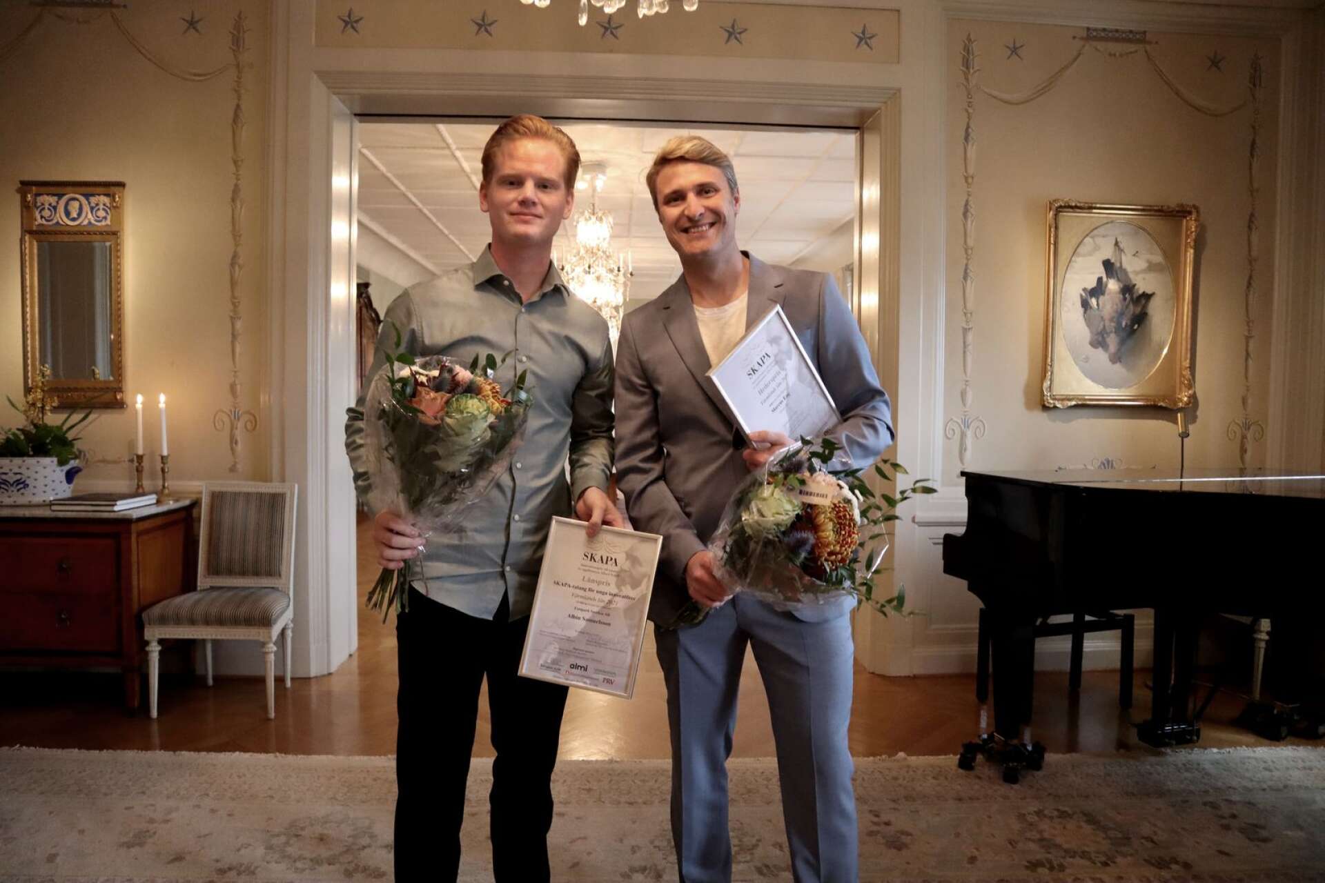 Albin Samuelsson, Fastpark Sweden AB och hälsoapputvecklaren Marcus Eng prisades för sina innovativa företag. 