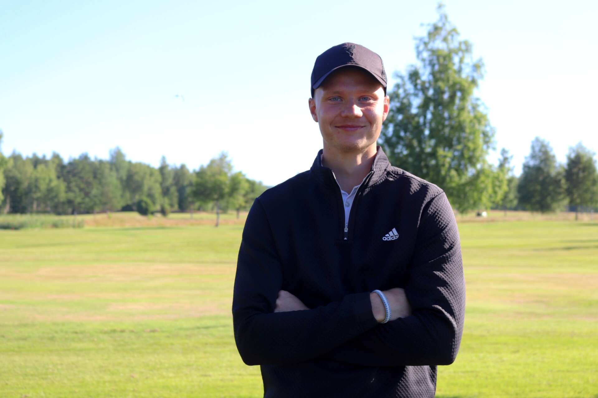 Hannes Yngve är en av amatörerna som spelat riktigt bra i Värmland Open.
