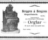 I början var orglarna riktiga konstverk, som detta exemplar från 1902.