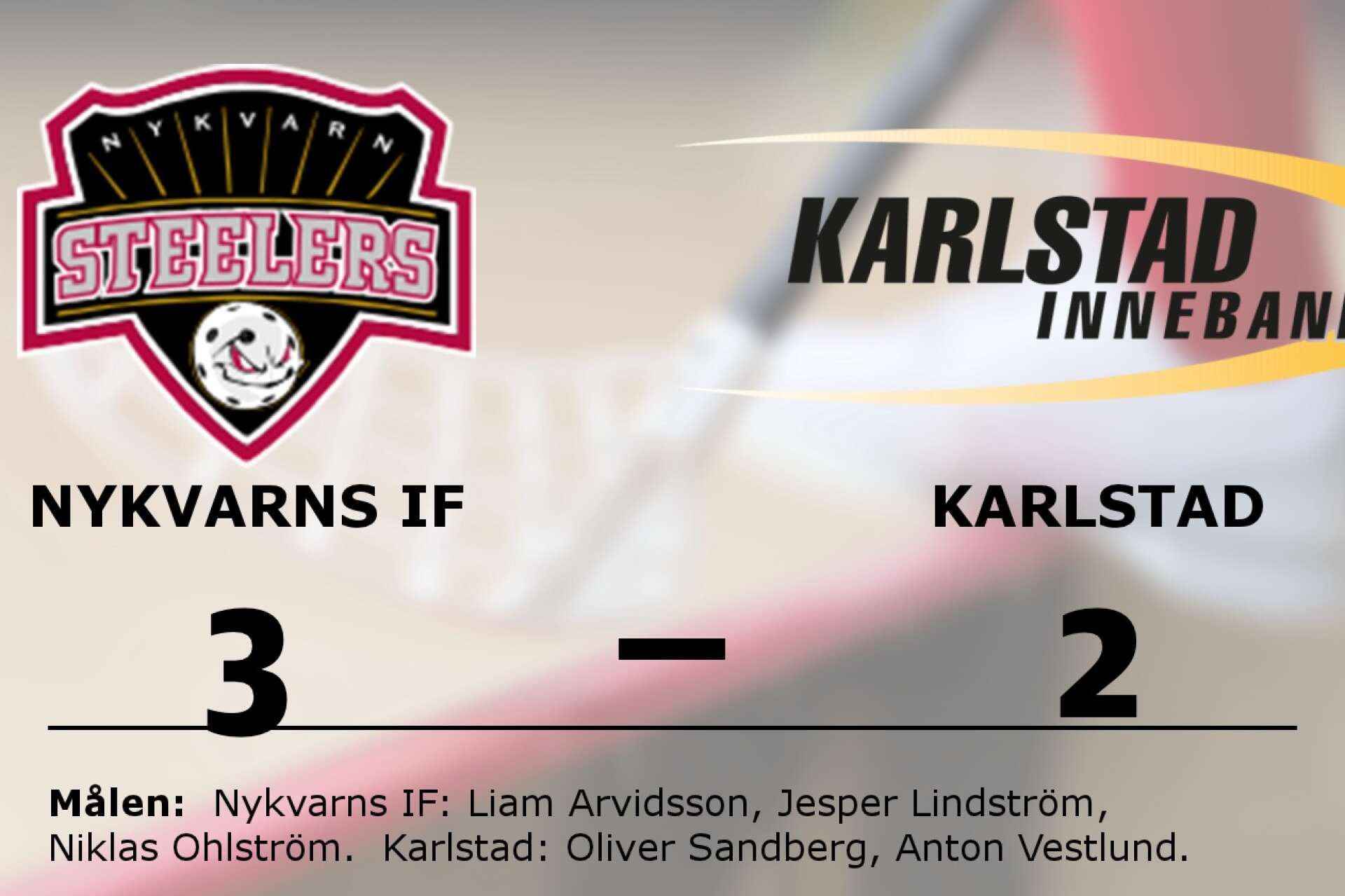 Nykvarns IBF vann mot Karlstad IBF Herr