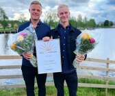 Årets Unga företagare blev Christoffer Jonsson Sundqvist &amp; Erik Scholander, Värmland Bygg &amp; Montage AB.