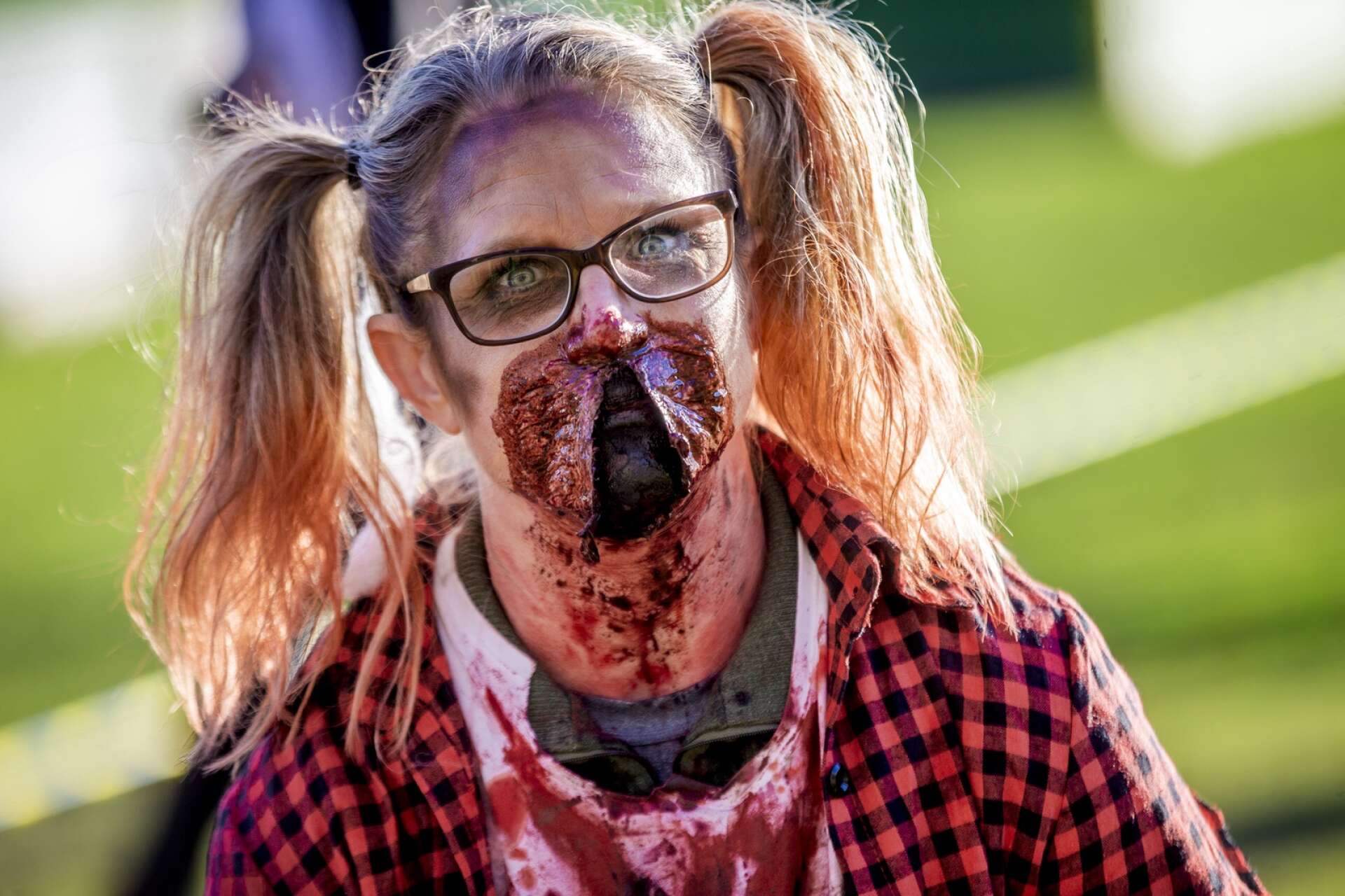 Några av zombierna såg riktigt blodtörstiga ut.